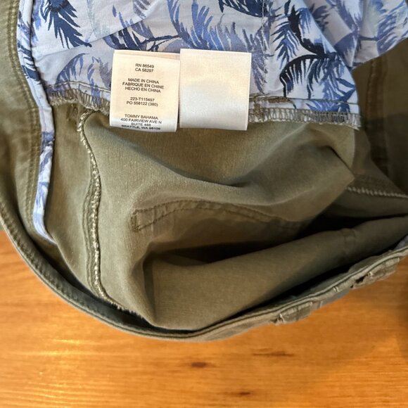 Tommy Bahama Jeans Soft Green Mens 40x32 Olive Stretch Jeans Khaki Pant - Picture 5 of 10